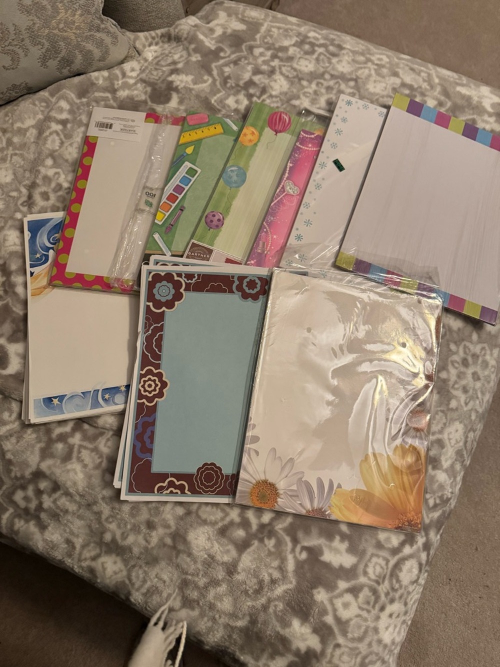 Assorted Decorative computer paper  - Floral & Patterned Designs